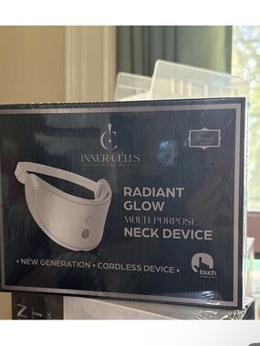 Inner-Cells Radiant Glow Multi Purpose Neck Device Cordless Touch White Neck